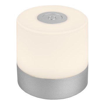 Briloner - LED punjiva dodirna stona lampa za spoljašnju upotrebu, s prigušiva funkcijom, LED/2W/5V 2700K IP44 1200 mAh, mat hrom