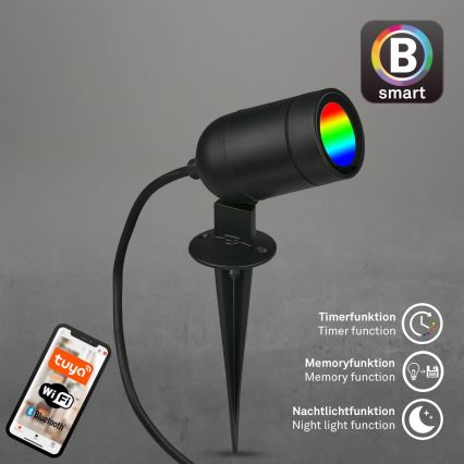 Briloner - LED RGBW prigušiva spoljašnja svetiljka LED/4,4W/230V 2700/4000/6500K IP44 Wi-Fi Tuya