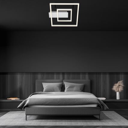 Briloner - LED stropna svetiljka FRAME LED/22W/230V 3000K 30x32 cm matni hrom