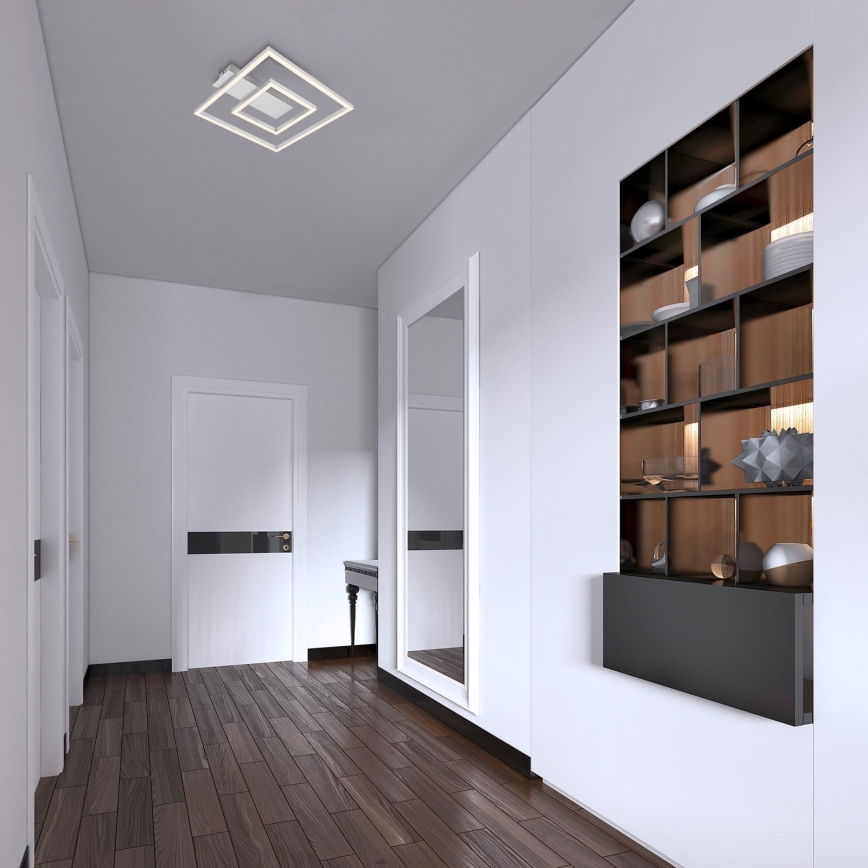 Briloner - LED stropna svetiljka FRAME LED/22W/230V 3000K 30x32 cm matni hrom