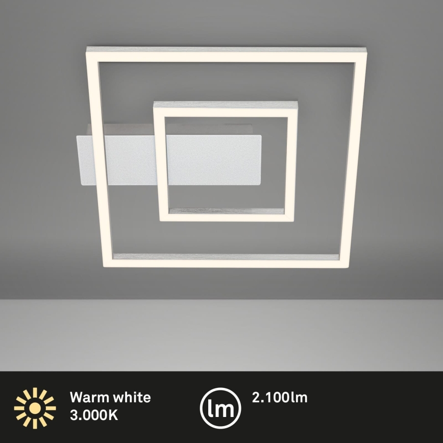 Briloner - LED stropna svetiljka FRAME LED/22W/230V 3000K 30x32 cm matni hrom