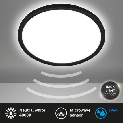 Briloner - LED plafonsko svetlo za kupatilo sa senzorom MOVE LED/18W/230V IP44, prečnik 29 cm, belo