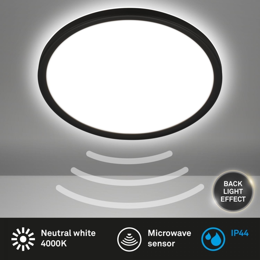 Briloner - LED plafonsko svetlo za kupatilo sa senzorom MOVE LED/18W/230V IP44, prečnik 29 cm, belo