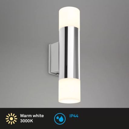 Briloner - LED zidno svetlo za kupatilo 2xGU10/4,8W/230V IP44 3000K sjajni hrom