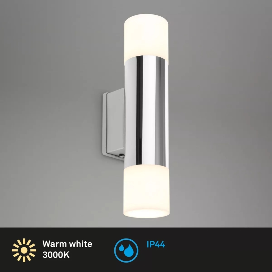 Briloner - LED zidno svetlo za kupatilo 2xGU10/4,8W/230V IP44 3000K sjajni hrom