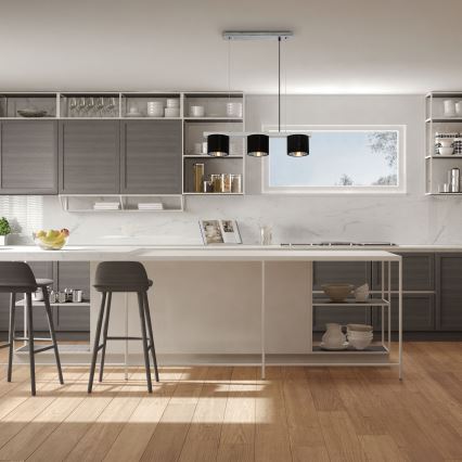 Briloner - Luster na sajli LURI 3xE14/25W/230V od kaučukovog drveta