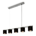 Briloner - Luster na sajli LURI 5xE14/25W/230V, od kaučukovog drveta