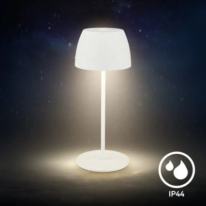 Briloner  - LED Prigušiva Punjiva Dodirna Spoljašnja Stona Lampa MINI LED/2,5W/5V IP44 1800 mAh Bela