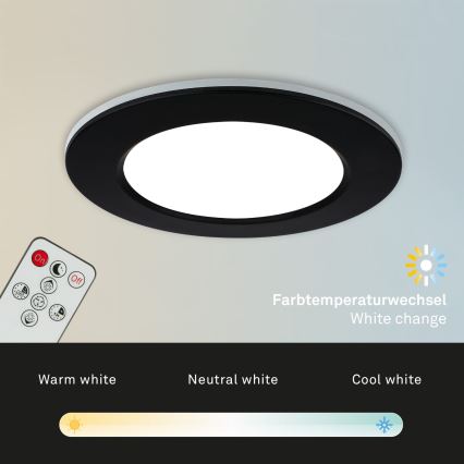 Briloner - SET 3x LED prigušiva ugradna kupatilska plafonska svetla LED/4,8W/230V 3000-6500K IP44 + daljinski upravljač