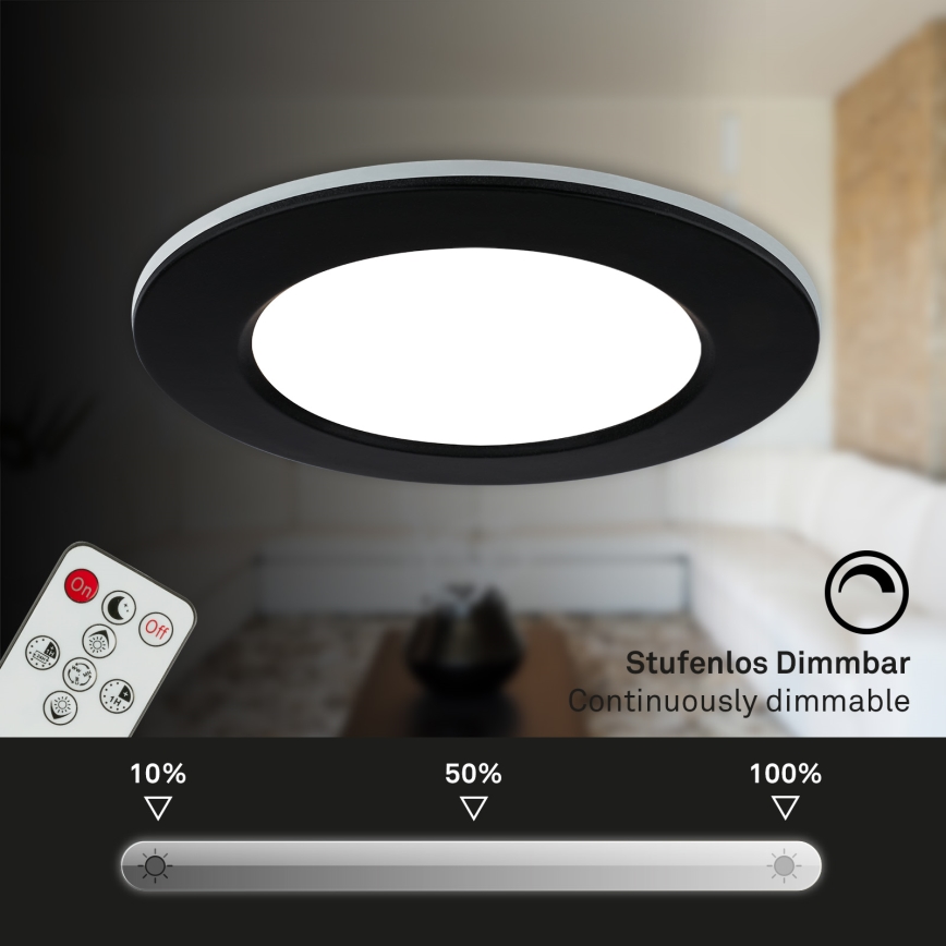 Briloner - SET 3x LED prigušiva ugradna kupatilska plafonska svetla LED/4,8W/230V 3000-6500K IP44 + daljinski upravljač