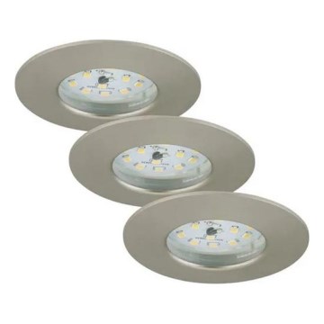 Briloner - SET 3x LED prigušiva ugradna svetiljka za kupatilo LED/5,5W/230V IP44