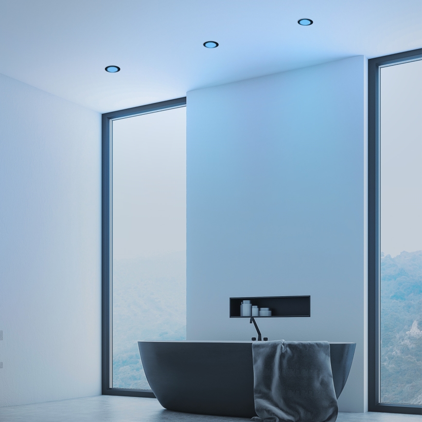 Briloner - Komplet od 3 kom LED RGBW prigušiva ugradna plafonska svetla za kupatilo LED/4,8W/230V 3000-6500K IP65 + daljinski upravljač