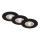 Briloner - SET od 3x LED ugradnih kupatilskih stropnih svetiljki LED/4,9W/230V IP44 crne