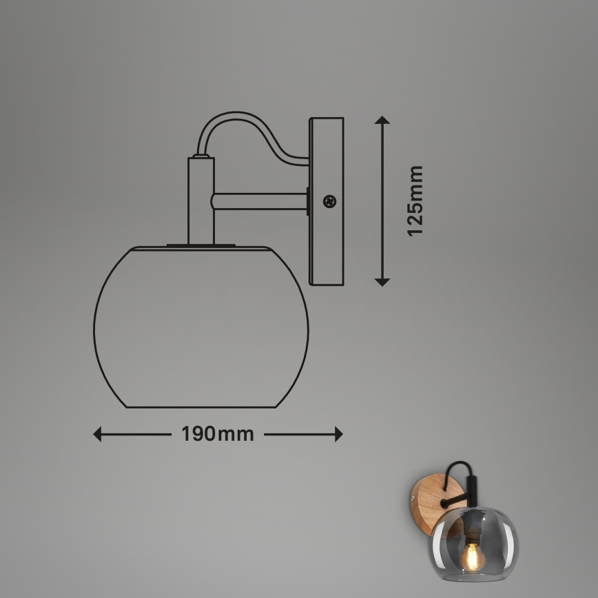 Briloner - Zidno svetlo KYRO 1xE14/10W/230V