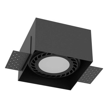 Brosline - Ugradno plafonsko svetlo 1xGU10/18W/230V crno