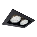 Brosline - ugradno plafonsko svetlo 2xGU10/10W/230V crno