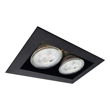Brosline - ugradno plafonsko svetlo 2xGU10/10W/230V crno