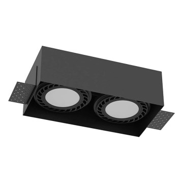 Brosline - Ugradno svetlo 2xGU10/18W/230V crno