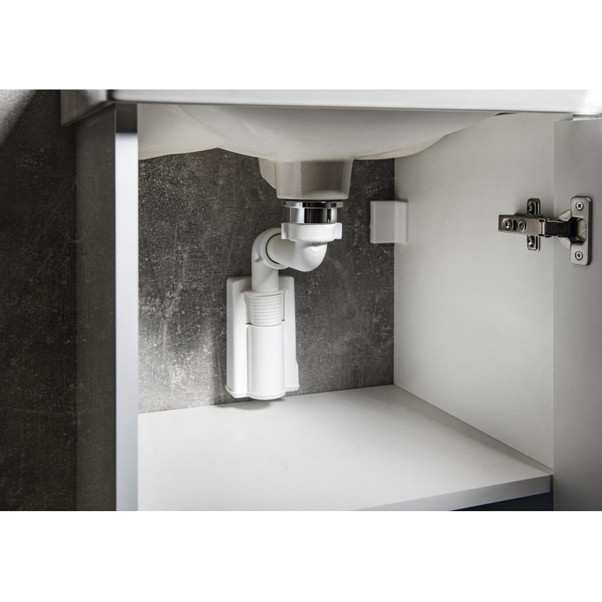 Bruckner - Nameštajni sifon za umivaonik MURALES, bela