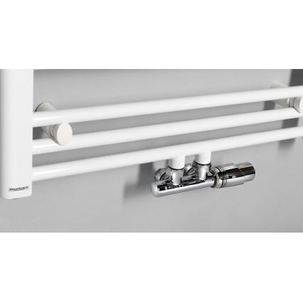 Bruckner - Termostatski priključni komplet za centralno priključenje WICHER, sjajni hrom