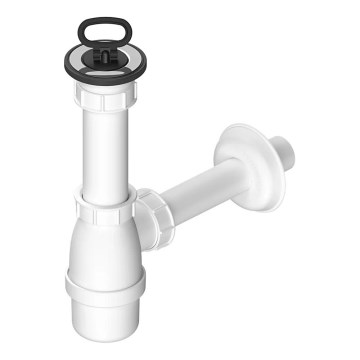 Bruckner - Sifon za umivaonik sa odvodom DN40 bela/nerez