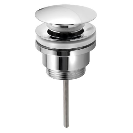 Bruckner - Slivnik za umivaonik bez preliva CLICK-CLACK, prečnik 6,4 cm, sjajni hrom