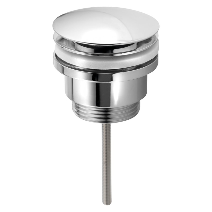 Bruckner - Slivnik za umivaonik bez preliva CLICK-CLACK, prečnik 6,4 cm, sjajni hrom