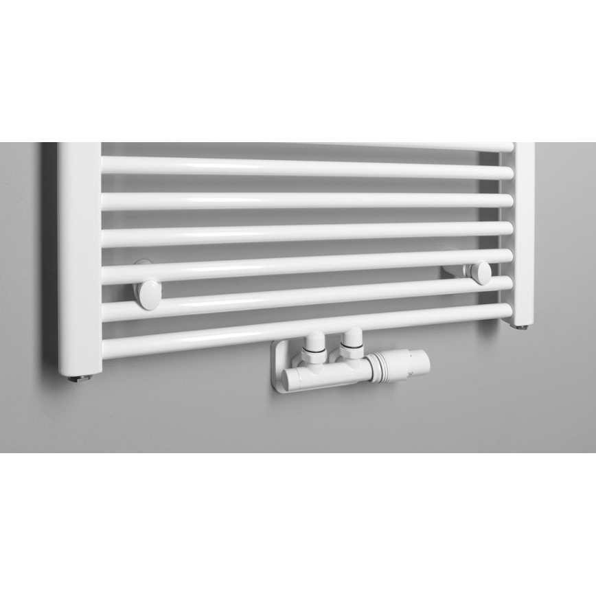 Bruckner - Termostatski priključni set za središnje priključenje WICHER bela