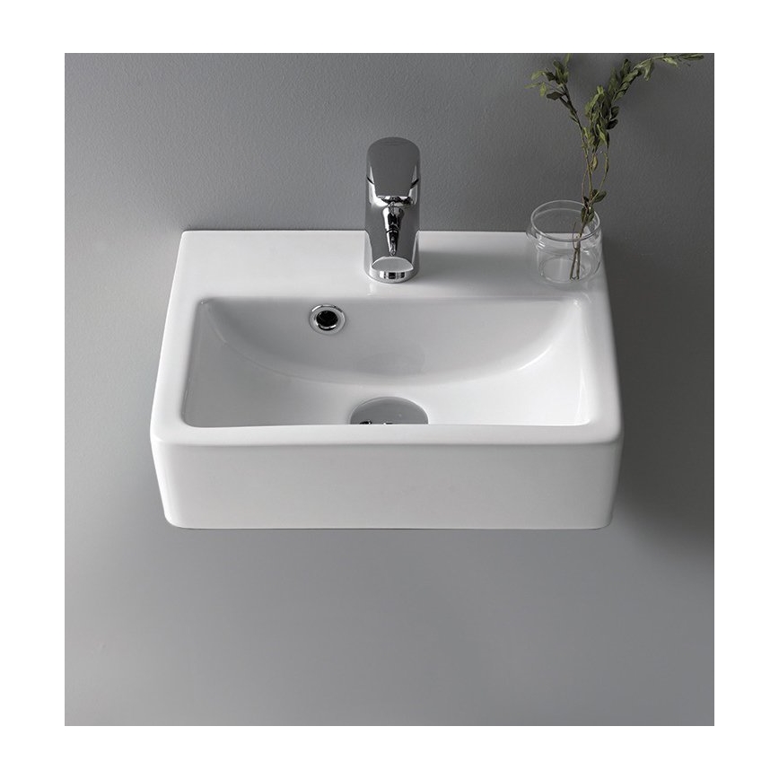 Bruckner - Umivaonik NOAM 37,5x28 cm keramika/bela