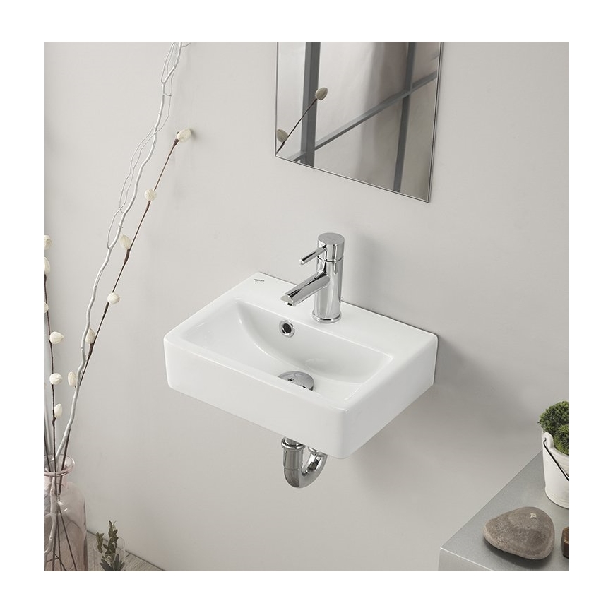 Bruckner - Umivaonik NOAM 37,5x28 cm keramika/bela