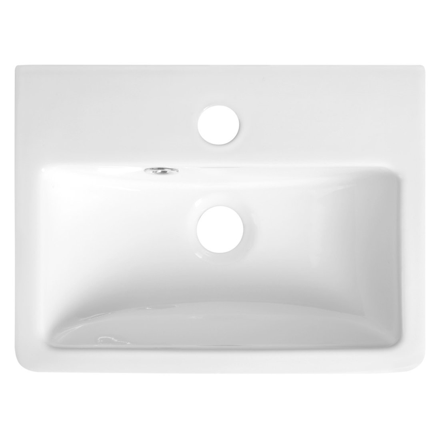 Bruckner - Umivaonik NOAM 37,5x28 cm keramika/bela