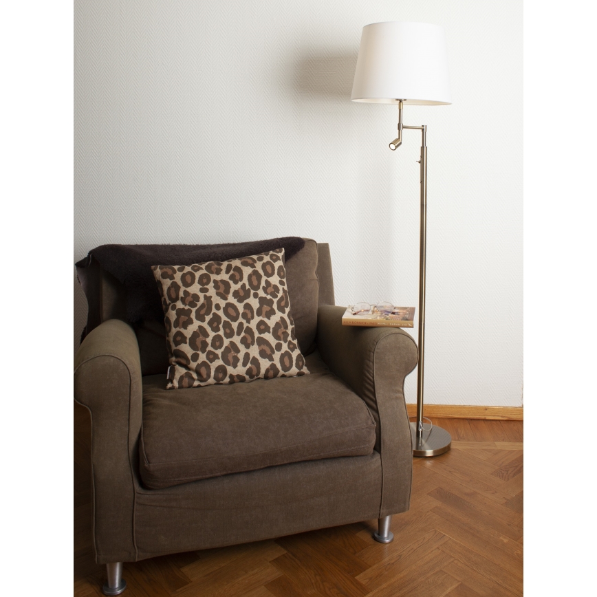 ByRydens - LED stojeća lampa ORLANDO 1xE27/5W/230V + LED/3W bela/bronza prečnik 36 cm