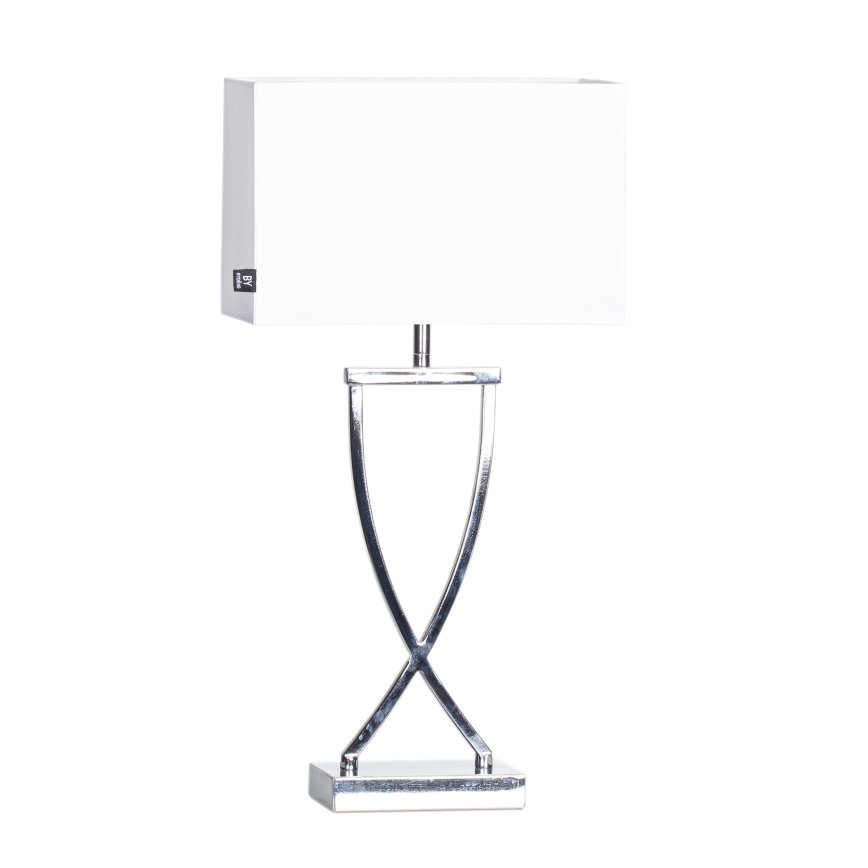 ByRydens - Stona lampa OMEGA 1xE27/5W/230V bela/sjajni hrom