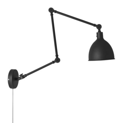 ByRydens - Zidna lampa BAZAR 1xE27/5W/230V crna