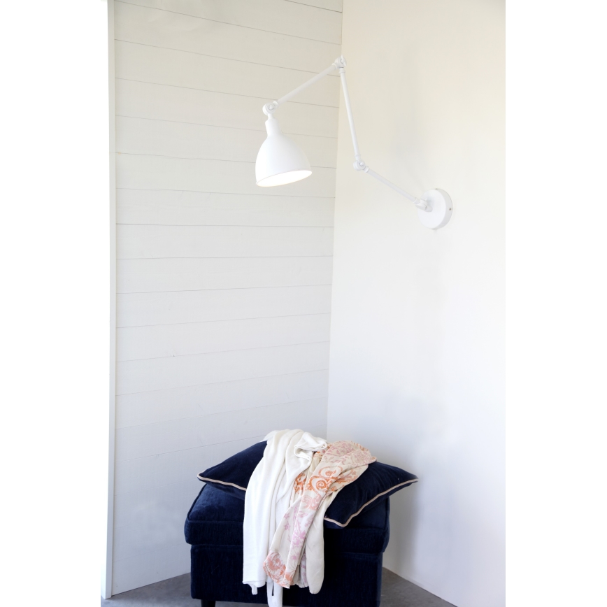 ByRydens - Zidna lampa BAZAR 1xE27/5W/230V bela