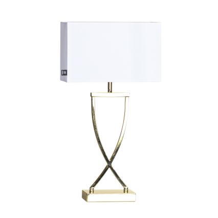 ByRydens - Stona lampa OMEGA 1xE27/5W/230V bela/zlatna