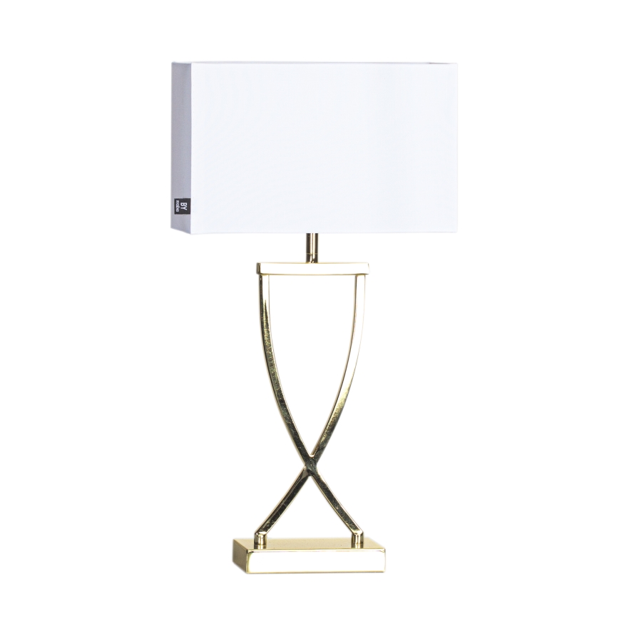 ByRydens - Stona lampa OMEGA 1xE27/5W/230V bela/zlatna
