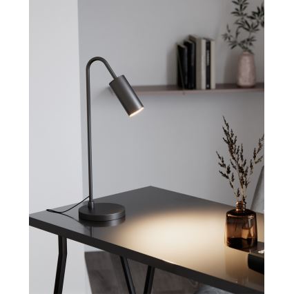 ByRydens - Stona lampa CURVE 1xGU10/7W/230V crna