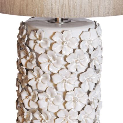 ByRydens - Stona lampa FIORE 1xE27/5W/230V krem boje
