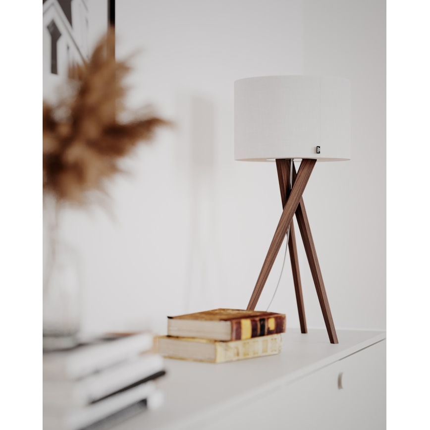 ByRydens - Stona lampa VEGA 1xE27/8W/230V bela/orah