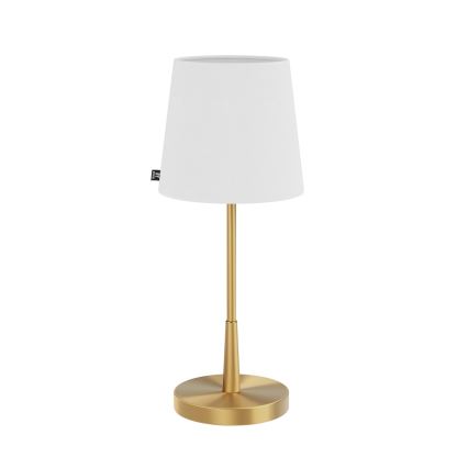 ByRydens - Stona lampa LUMI 1xE27/8W/230V bela/zlatna 48,5 cm