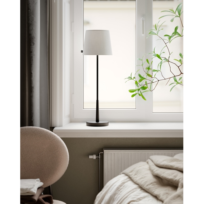 ByRydens - Stona lampa LUMI 1xE27/8W/230V bela/crna 68,5 cm