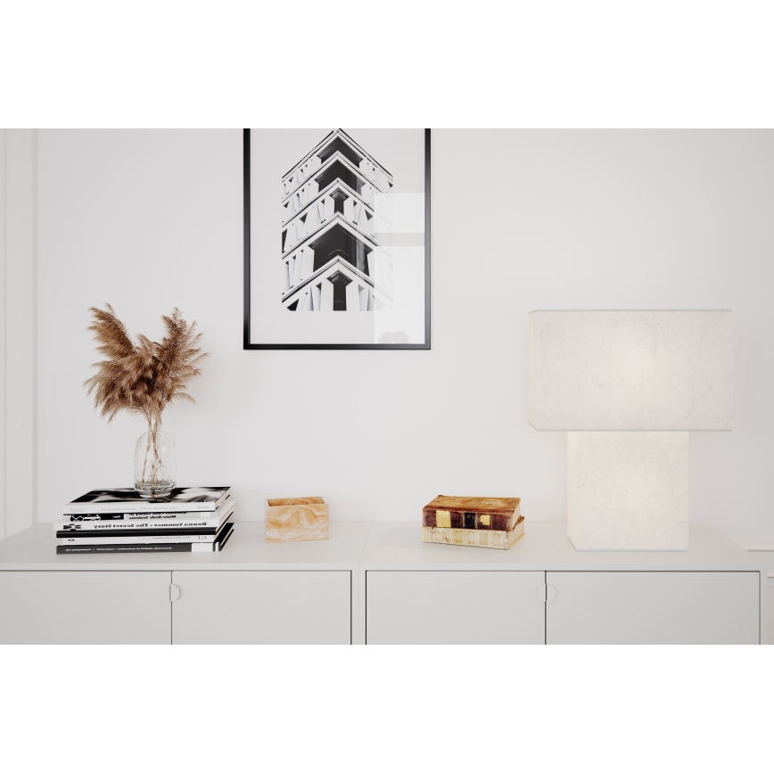 ByRydens - Stona lampa iSQUARE 1xE27/8W/230V bela