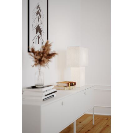 ByRydens - Stona lampa iSQUARE 1xE27/8W/230V bela
