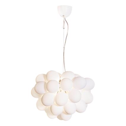 ByRydens - Luster na sajli GROSS 8xG9/4W/230V bela prečnik 50 cm