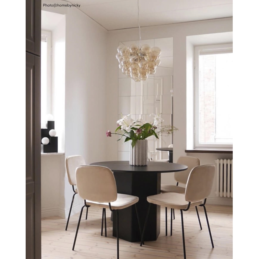 ByRydens - Luster na sajli GROSS 8xG9/4W/230V dimljena/braon prečnik 50 cm
