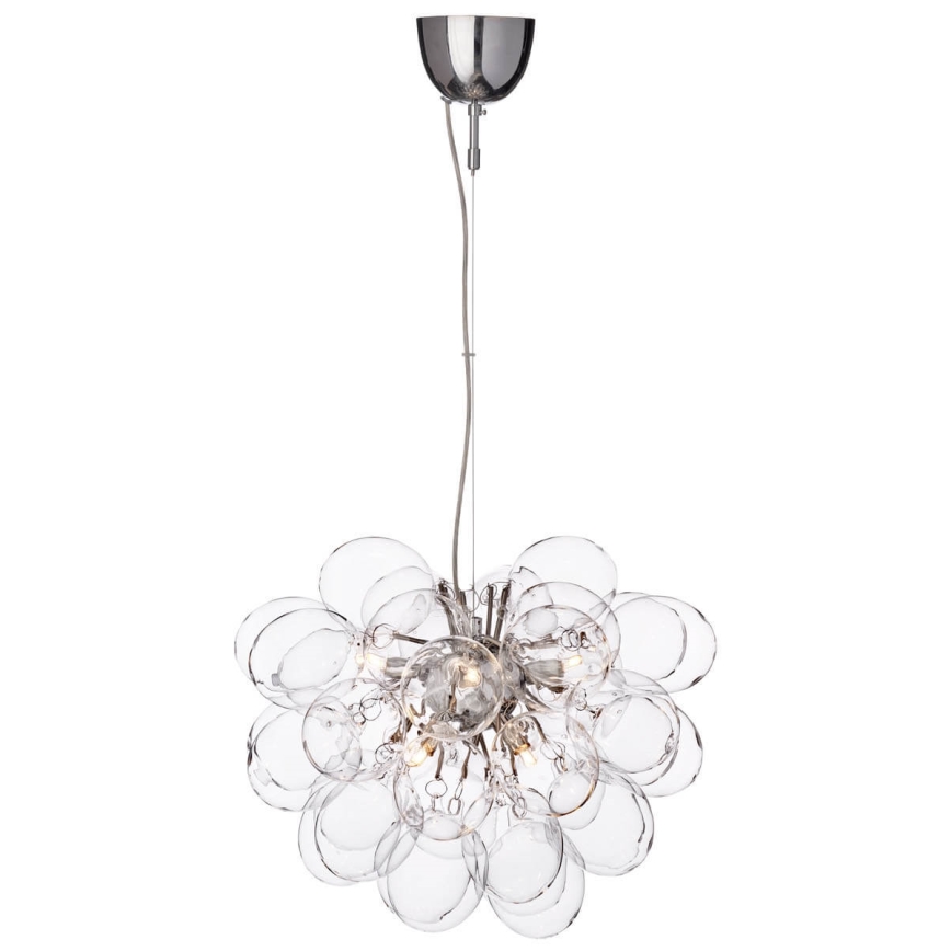 ByRydens - Luster na sajli GROSS 8xG9/4W/230V proziran, prečnik 50 cm