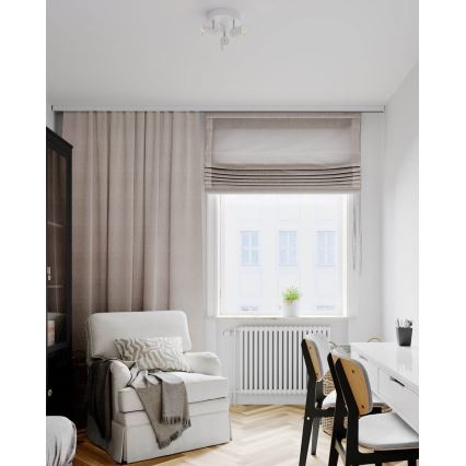 ByRydens - spot svetlo CORRECT 3xGU10/7W/230V, belo, prečnika 20 cm