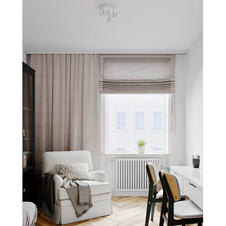 ByRydens - spot svetlo CORRECT 3xGU10/7W/230V, belo, prečnika 20 cm