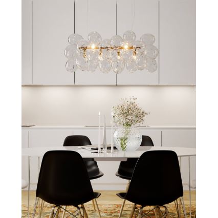 ByRydens - Luster na sajli GROSS BAR 8xG9/8W/230V proziran